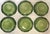 Vintage Italian Majolica Vietri Leonardo Ceramic Leaf Dishes- Set of 6 For Sale - Image 12 of 14