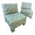 Vintage Pair of Slipper Chairs, Reupholstered For Sale