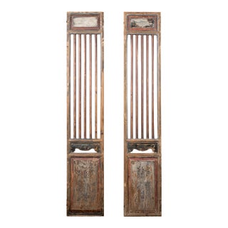 Pair of Antique Hand Painted Screens For Sale