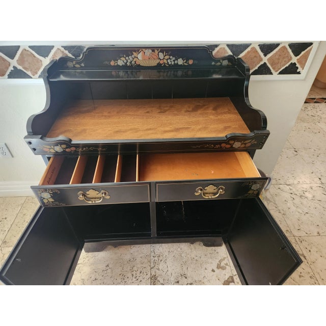 Ethan Allen Vintage Hitchcock Stenciled Dry Sink Cabinet/Cupboard For Sale - Image 12 of 12