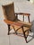 Old Hickory Lounge Chair W/ Suede Upholstered in Suede For Sale - Image 4 of 8