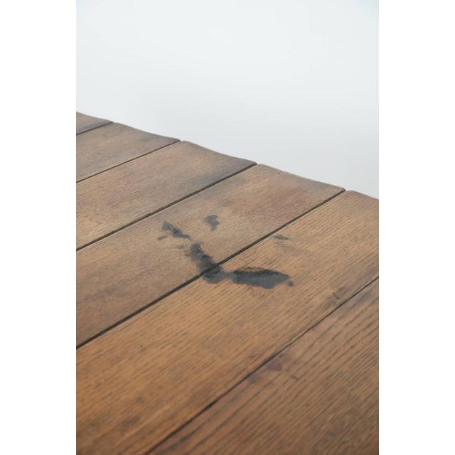 Antique Swiss Folding Dining Table in Oak, Mid-19th Century For Sale - Image 13 of 18