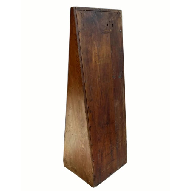 Industrial Storage Cubbies Vintage Triangular Wooden For Sale - Image 3 of 8