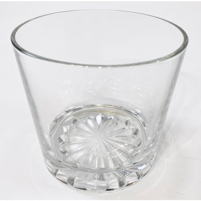 Vintage Cut Glass Champagne Chiller With Brass Grape Motif Base For Sale In Kansas City - Image 6 of 10
