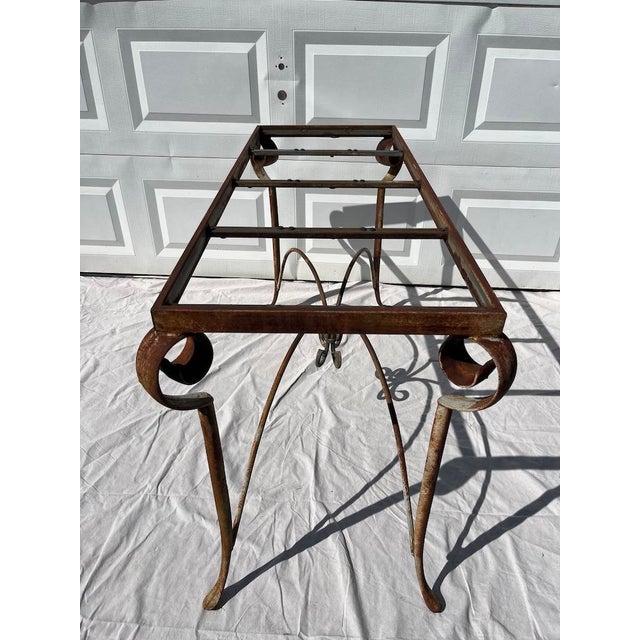 Vintage Iron Console Table For Sale - Image 4 of 13