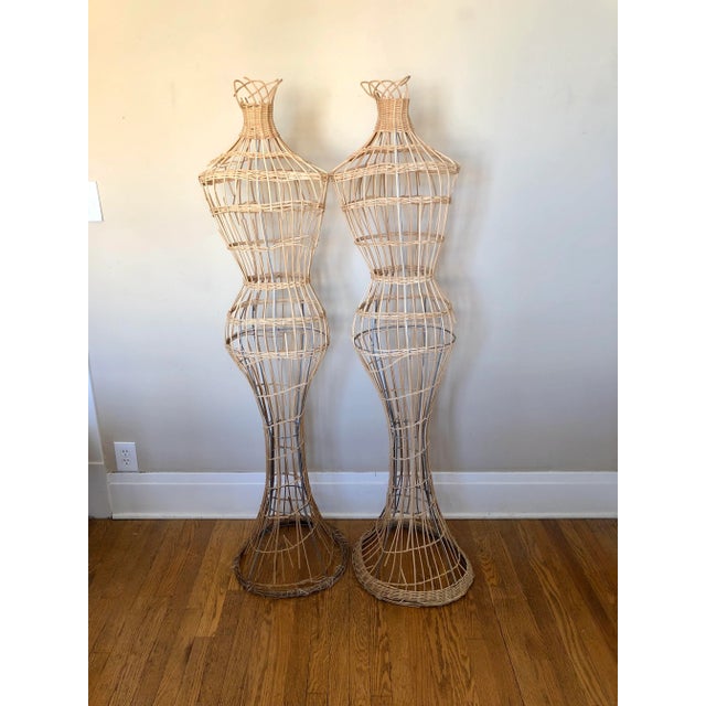 Vintage Wicker Mannequins- a Pair | Chairish
