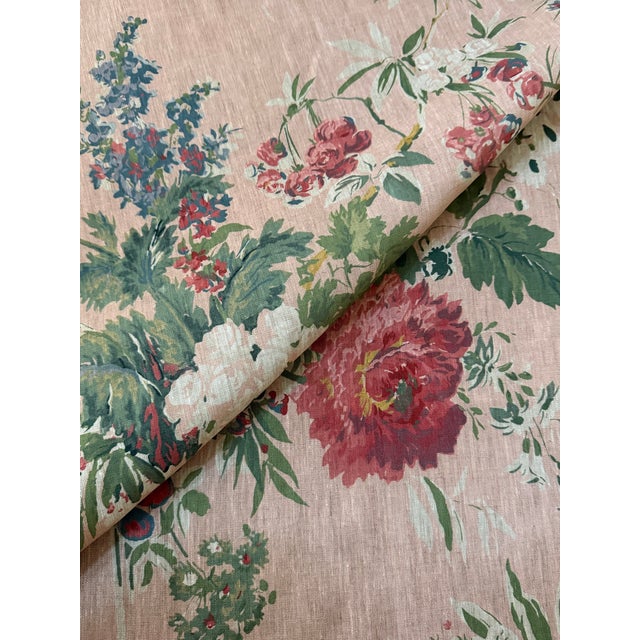 French Anna French Garden Club Blush Fabric 2 1/2 Yards For Sale - Image 3 of 6