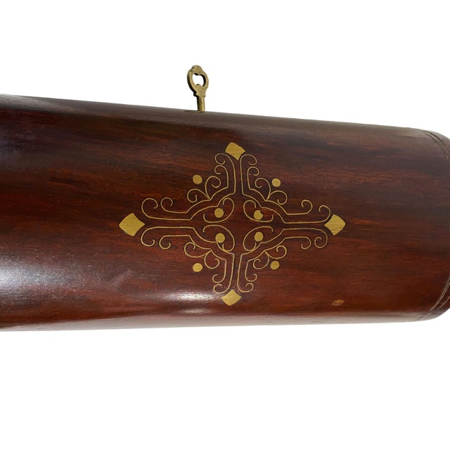 Indian Traditional Jewelry Bangle Wooden Domed Box 10.25" W For Sale - Image 4 of 8