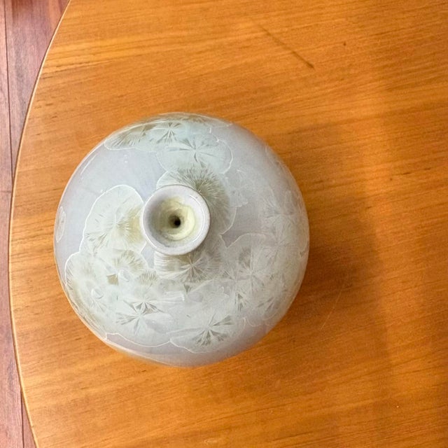 Late 20th Century Crystalline Glaze Studio Pottery Vase by Robert Bennett For Sale - Image 5 of 8
