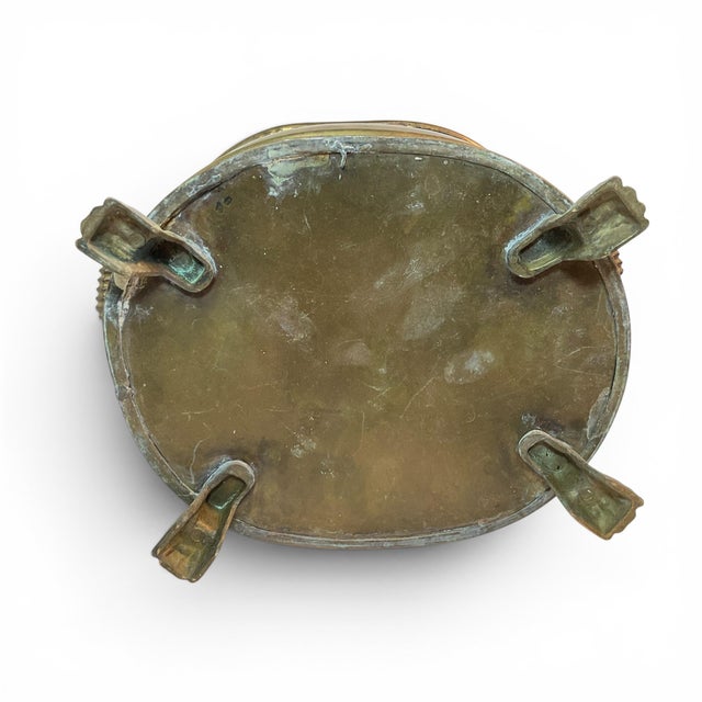 Brass Brass Lions Head & Claw Feet Jardinière Planter For Sale - Image 8 of 14