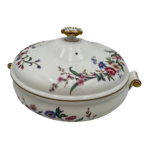 1950s Covered Vegetable Dish by Wedgwood in Devon Sprays Bone China