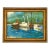 Sailboats on the Bay Seascape, Spanish Oil on Canvas Painting For Sale