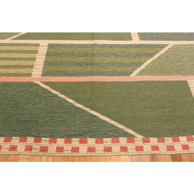 Nazmiyal Collection Modern Swedish Inspired Kilim Rug For Sale - Image 4 of 6