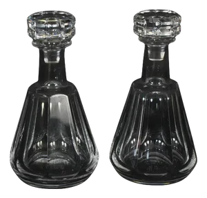 Vintage Harcourt Talleyrand Crystal Decanters attributed to Baccarat, 1950s, Set of 2
