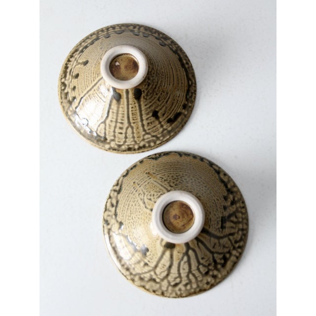 Vintage Handmade Pottery Bowls Pair For Sale - Image 12 of 13
