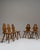 Set of Five 20th Century French Amber Oak Tyrolean Chairs For Sale - Image 4 of 15