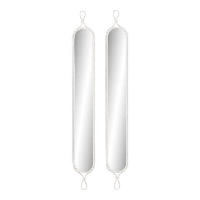 Tall Narrow Mirrors, Set Of 2 For Sale