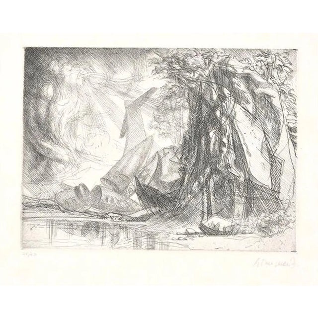 Redemption - Original Etching by R. Tommasi Ferroni - 1970s 1970s For Sale