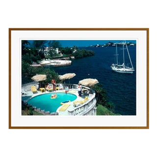 Contemporary Bermuda Idyll 1977 by Slim Aarons Brown Framed C-Print For Sale