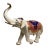 Vintage Rudolf Kammer Volkstedt Germany Hand Painted Elephant Porcelain Figurine For Sale