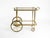 1950s Neoclassical Brass Bar Cart with Glass Trays from Maison Jansen, 1960s For Sale - Image 5 of 18