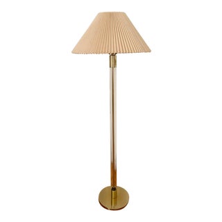 Mid Century Signed, Laurel Lamp Co. Glass Pole Floor Lamp For Sale