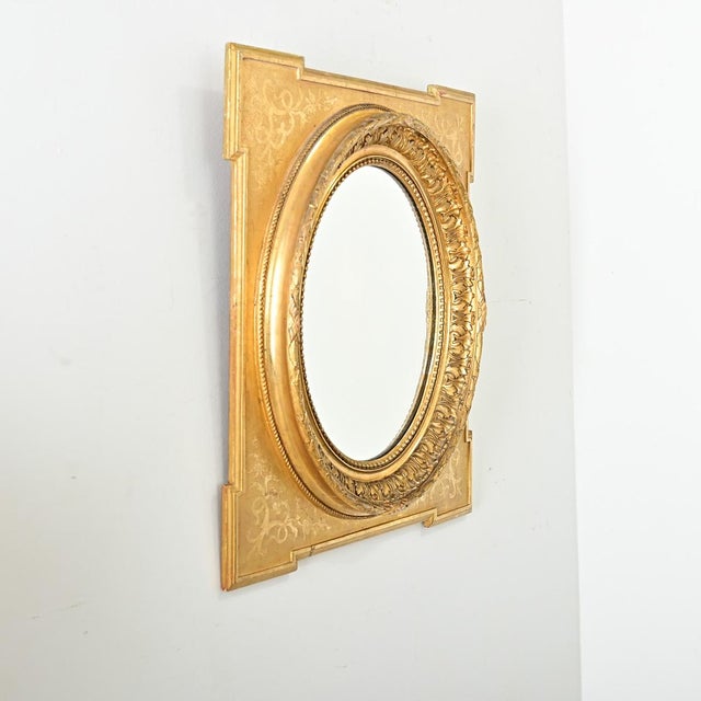 French French 19th Century Gold Gilt Mirror For Sale - Image 3 of 12