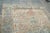 Antique Distressed Heriz Rug – Handwoven Wool on Cotton, Faded Blue & Terracotta Medallion Carpet -7' 11'' X 11' 2'' For Sale - Image 13 of 18