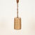 Vintage Pendant Light in Parchment with Rattan and Wicker by Louis Sognot, France, 1960s For Sale - Image 6 of 14