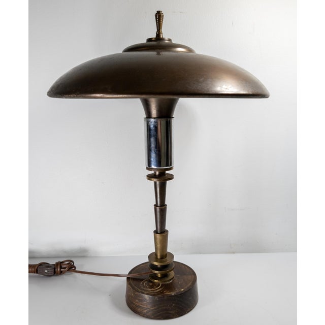 Mid-Century Modern Mid-Century Modern Space Age Art Deco Fairies Guardsman Table Lamp by Bert Dickinson For Sale - Image 3 of 15