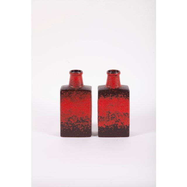 Vintage Brutalist ceramic XXL Block vase , made in the 1970s in (West)Germany, 54cm high.