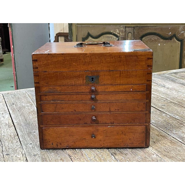 Early 20th Century English Mahogany Dentists Cabinet For Sale - Image 15 of 15
