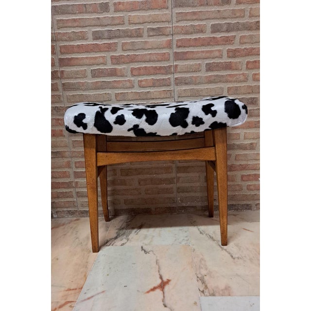 Vintage Nordic Ottoman, 1960s For Sale - Image 6 of 8