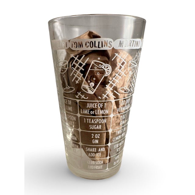 Vintage Bartenders Glasses - a Pair For Sale - Image 4 of 6