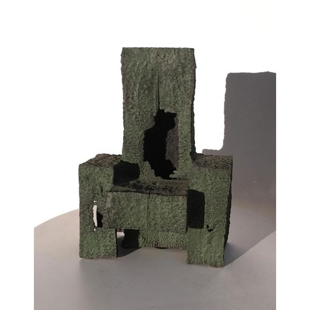 Italian Cast Iron Abstract Sculpture by Urano Palma, 1985 For Sale - Image 3 of 18