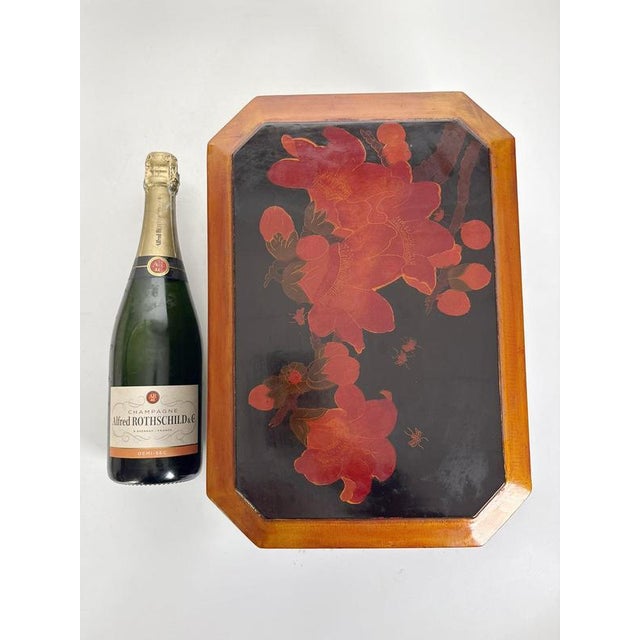 Large Brown and Black Lacquered Box, France, 1970s For Sale - Image 4 of 11