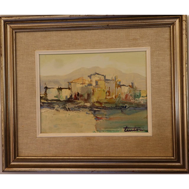 Bruno Tintori, Houses in Versilia, 1975, Oil Painting, Framed For Sale - Image 13 of 13