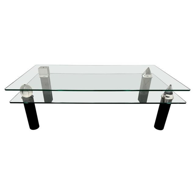 Two-Tiered Architecture Coffee Table by Lella and Massimo Vignelli, 1970s For Sale - Image 11 of 11