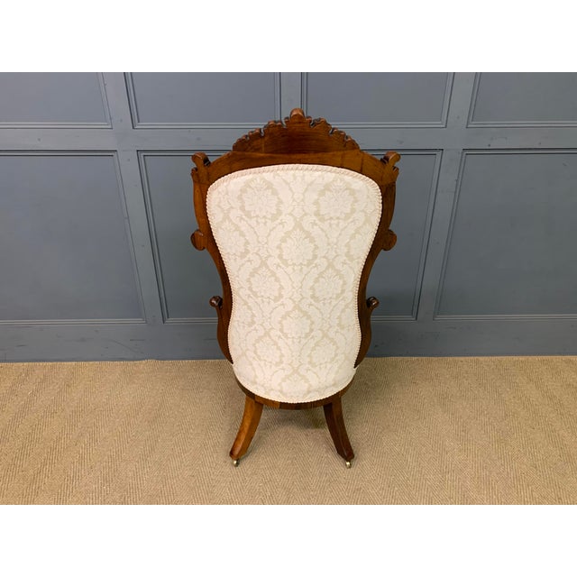 Victorian Rosewood High Back Chair, 1870 For Sale - Image 11 of 14