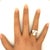 Akoya Pearl Diamond Platinum Cluster Ring, Size 5 For Sale In Los Angeles - Image 6 of 6