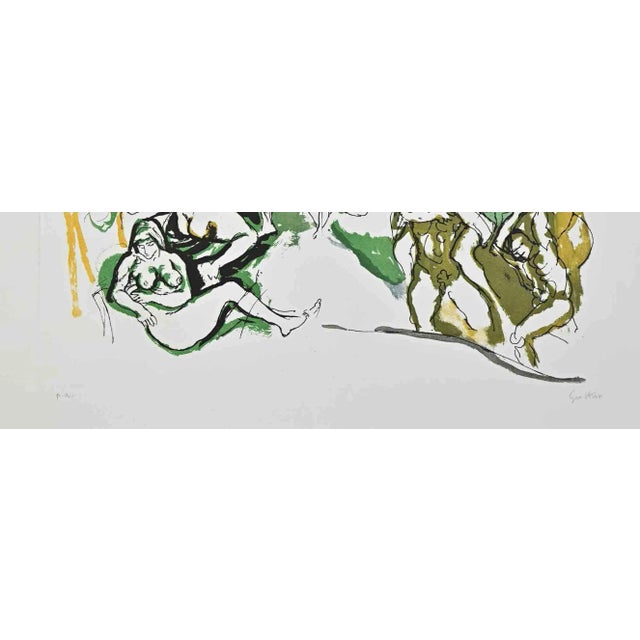 An Epical Drama is an Etching by the Sicilian artist Renato Guttuso. Good conditions. Hand-Signed. Artist's Proof. Renato...