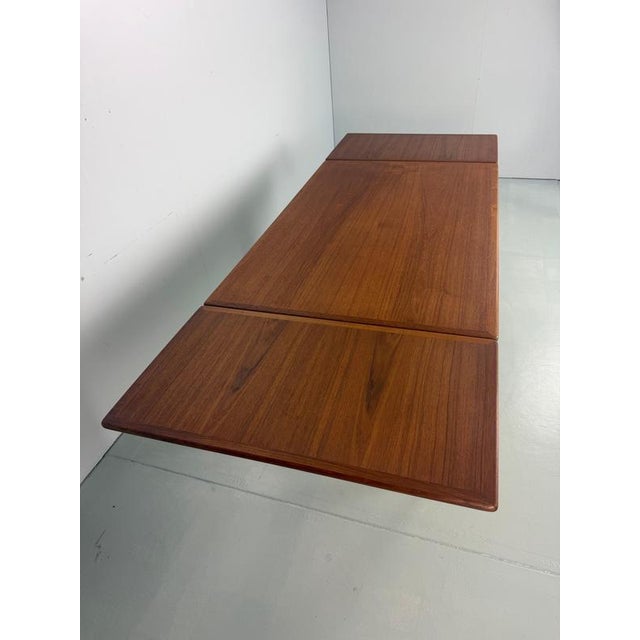 Andreas Tuck Oak and Teak AT-312 Extendable Dining Table attributed to Hans J. Wegner for A. Tuck, Denmark, 1950 For Sale - Image 4 of 11