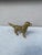 English Brass Hunting Dog Figure. H / 3.8 inches , 5.5 inches by 1 inches.