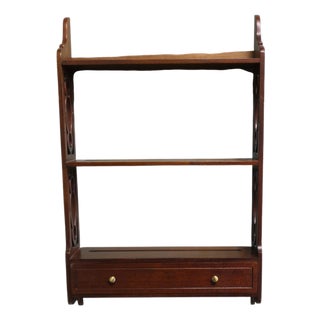 Wall Hanging Shelves with Drawer, 1960s For Sale