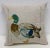 American 16" Square Pillow With a Traditional Mallard Duck Watercolor-Look Pattern - Made in Uk. For Sale - Image 3 of 9