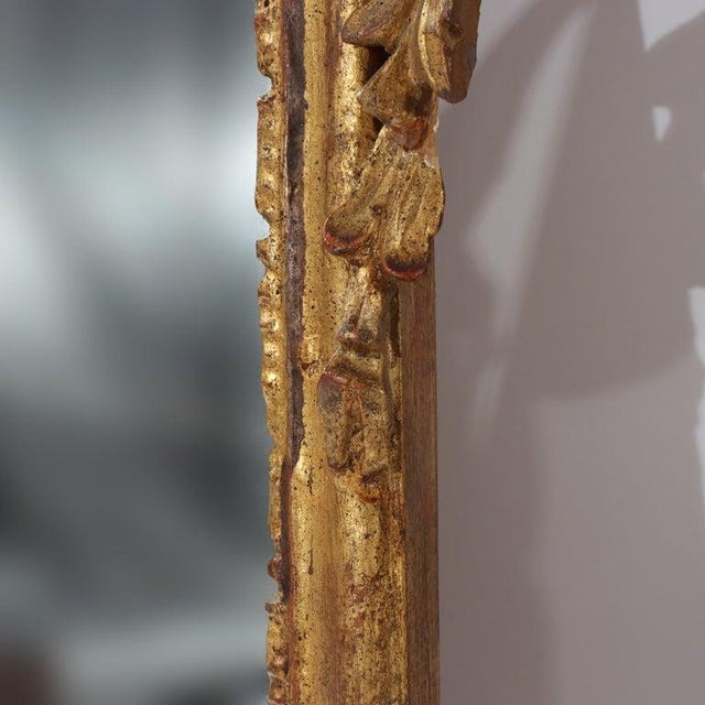 French Pair of Antique French Louis XIV Gilt Wood Mirrors C1920 For Sale - Image 3 of 18