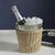 Modern The Palmier Wicker Steel Wine Bucket For Sale - Image 3 of 6