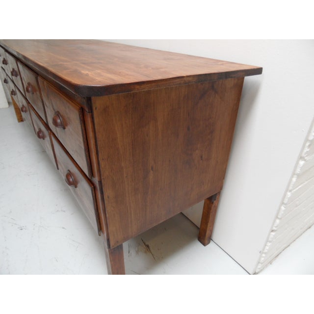 1930s Vintage Shop Display Cabinet in Pine with 10 Drawers, 1930s For Sale - Image 5 of 12