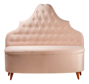 Pink Velvet Bench Seat