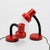 1980s Adjustable Table Lamps in Red by Brama Milano, Italy, 1980s, Set of 2 For Sale - Image 5 of 11